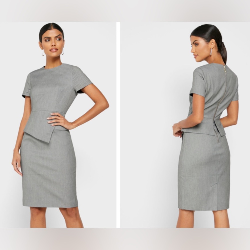 Shelby & Palmer  Gray and Pink Plaid Dress